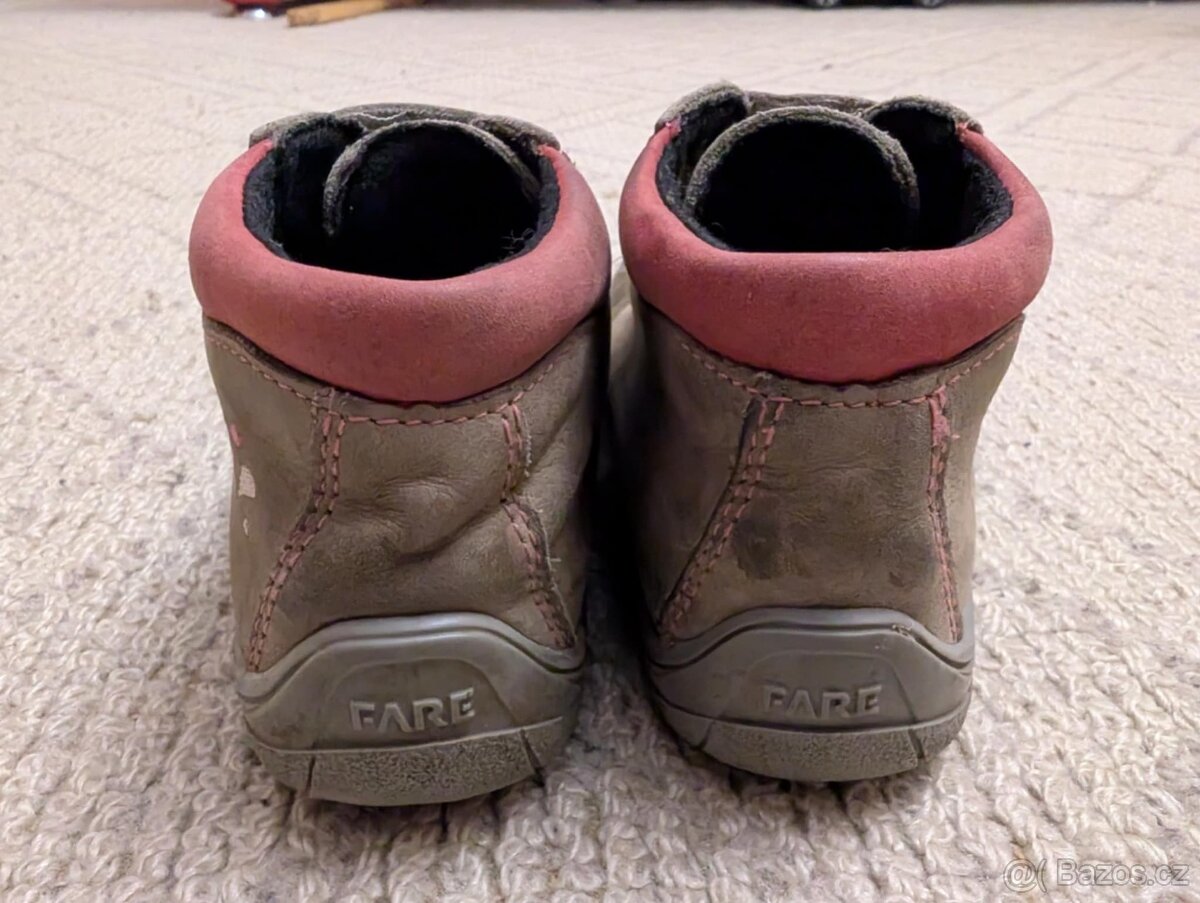 Dětské kožené bare foot boty značky FARE, vel. 29 - 4
