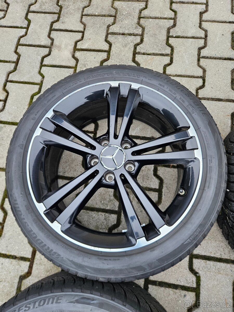 Originální Alu Mercedes 225/45/18 Zimní Bridgestone. - 4