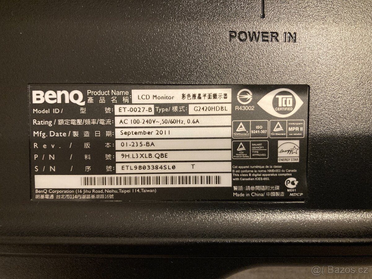 Monitor BENQ 24" g2420hdbl - 4