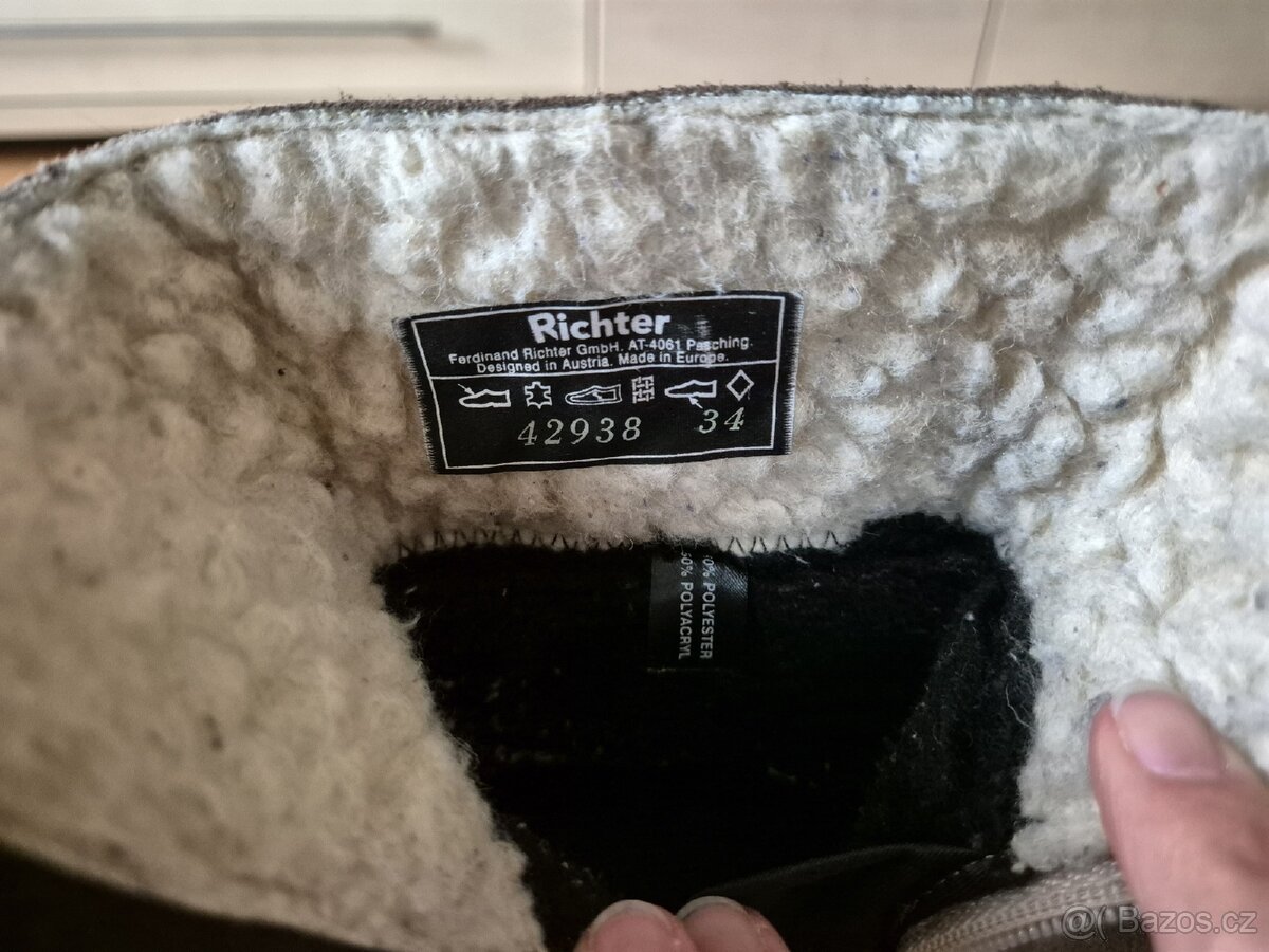 Prodám zimní boty Richter vel. 34 - 4