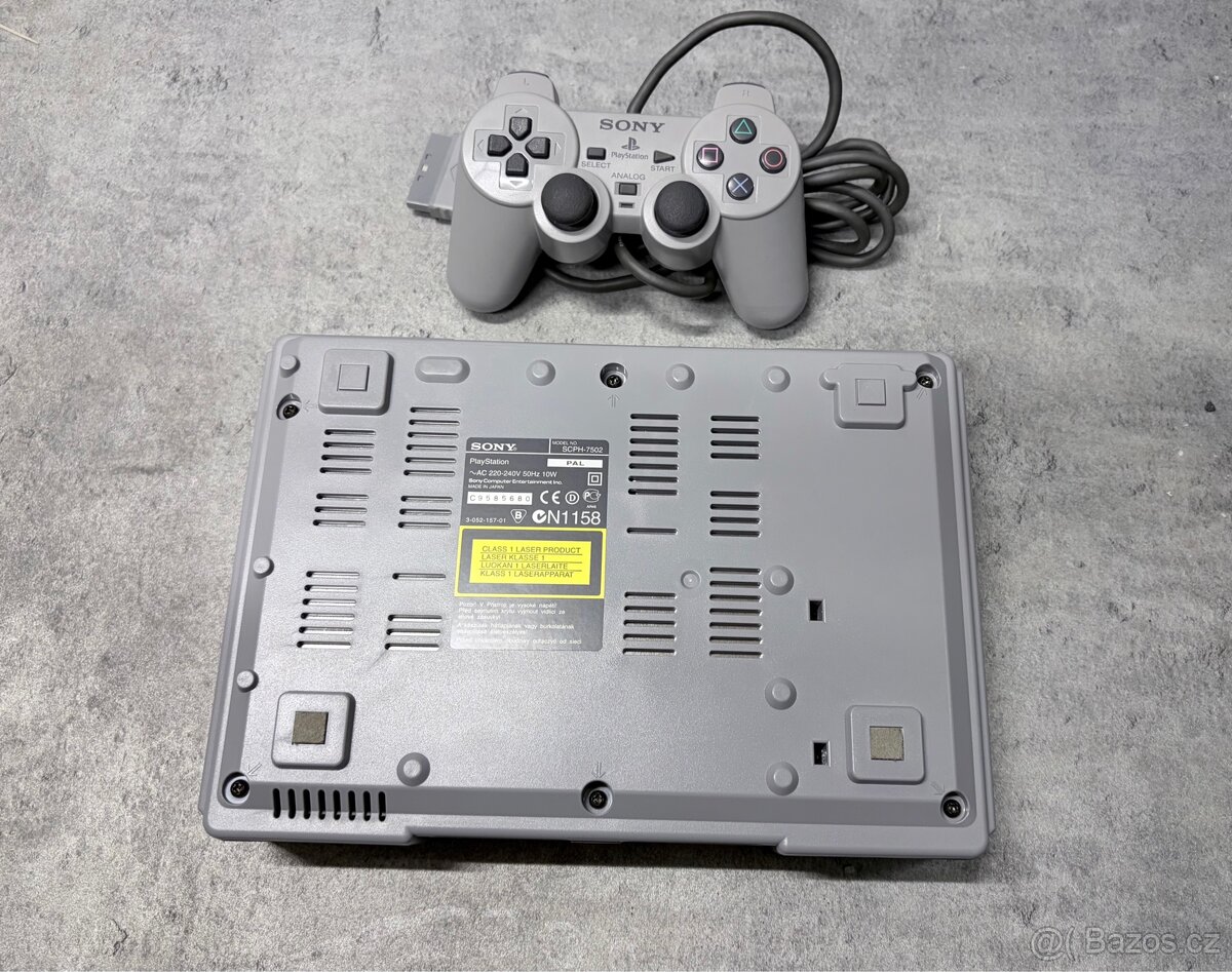 - TOP PS1 Sony Scph-7502C kompletní v krabici - - 4