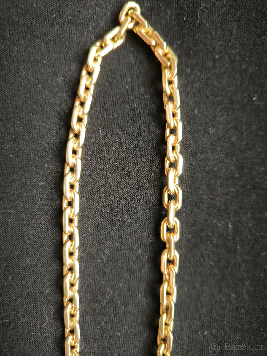 Zlatý 14 k řetěz anker - 4