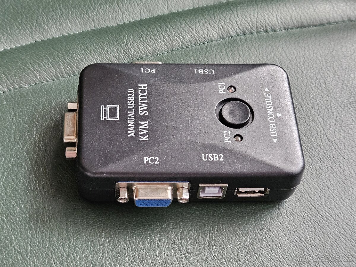 KVM USB Switch - přepínač pro 2 PC - 4