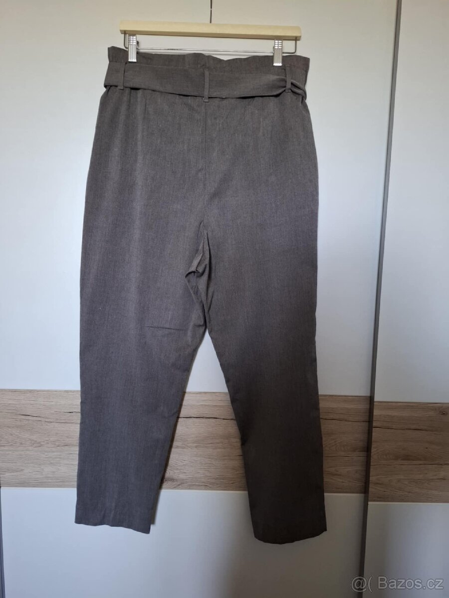 H&M šedé kalhoty L/XL - 4