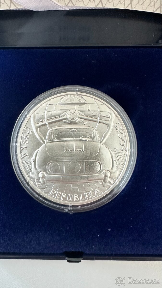 Stříbrná mince 500 Kč 2023 Osobní automobil Tatra 603 bk - 4
