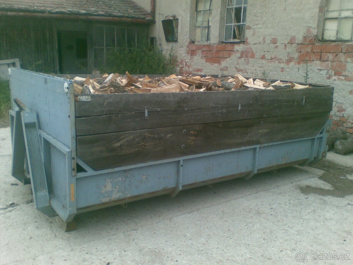 Palivové dřevo štípané 6,5 prostorových metrů- tvrdé - 4