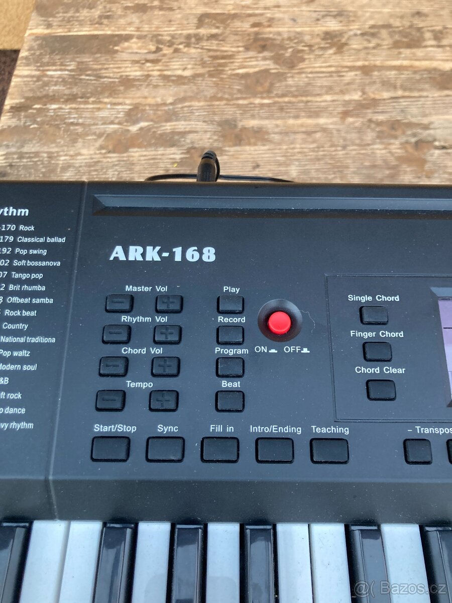 Klávesy Fox 168 BK + podstavec - 4