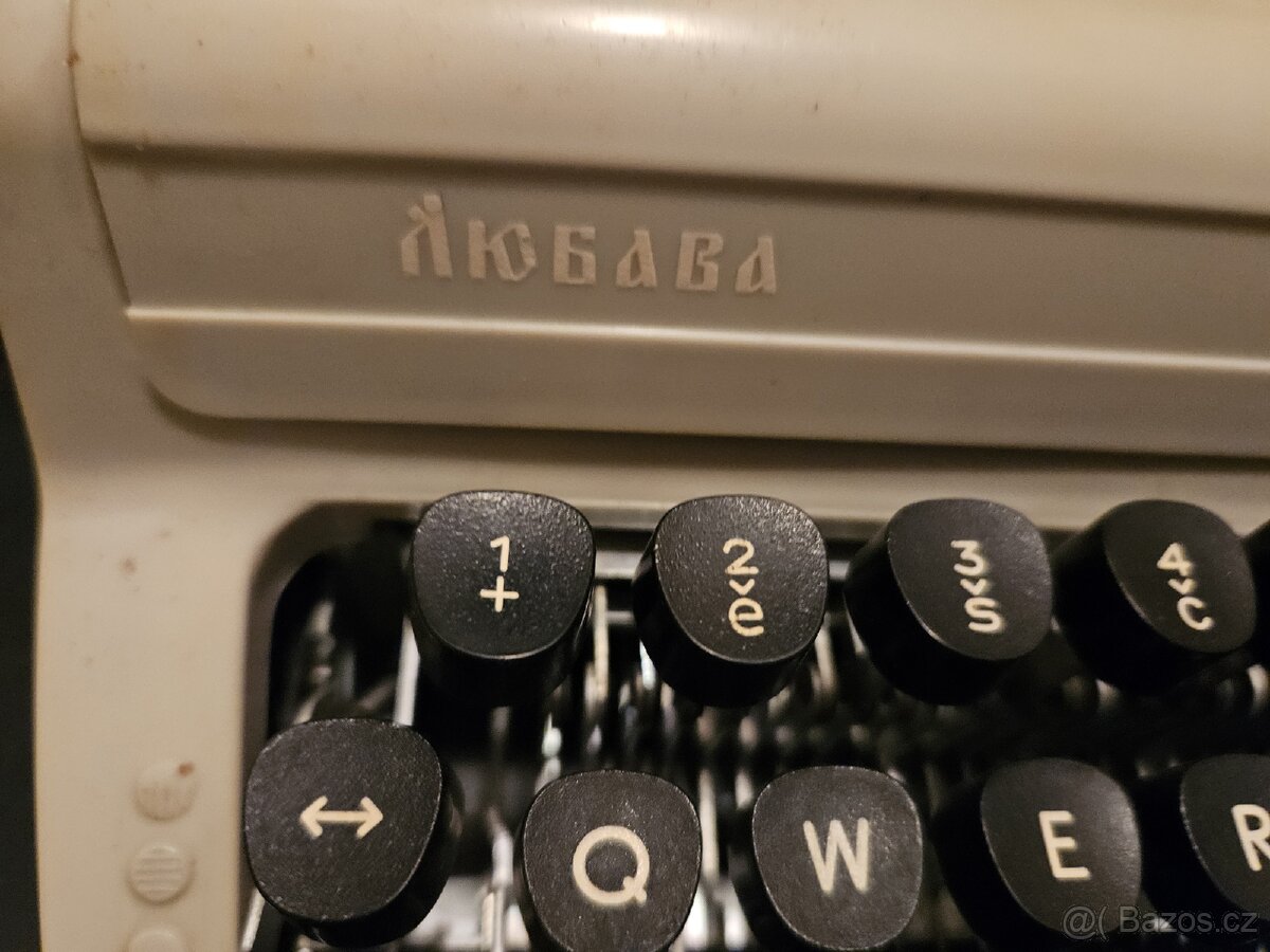 Psací stroj Rheinmetall + Ľubava - 4