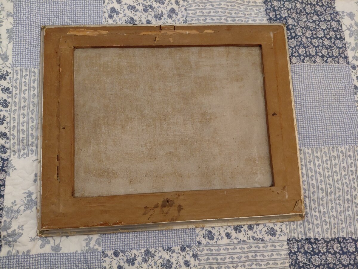 Starý obraz-olej na plátně - 4