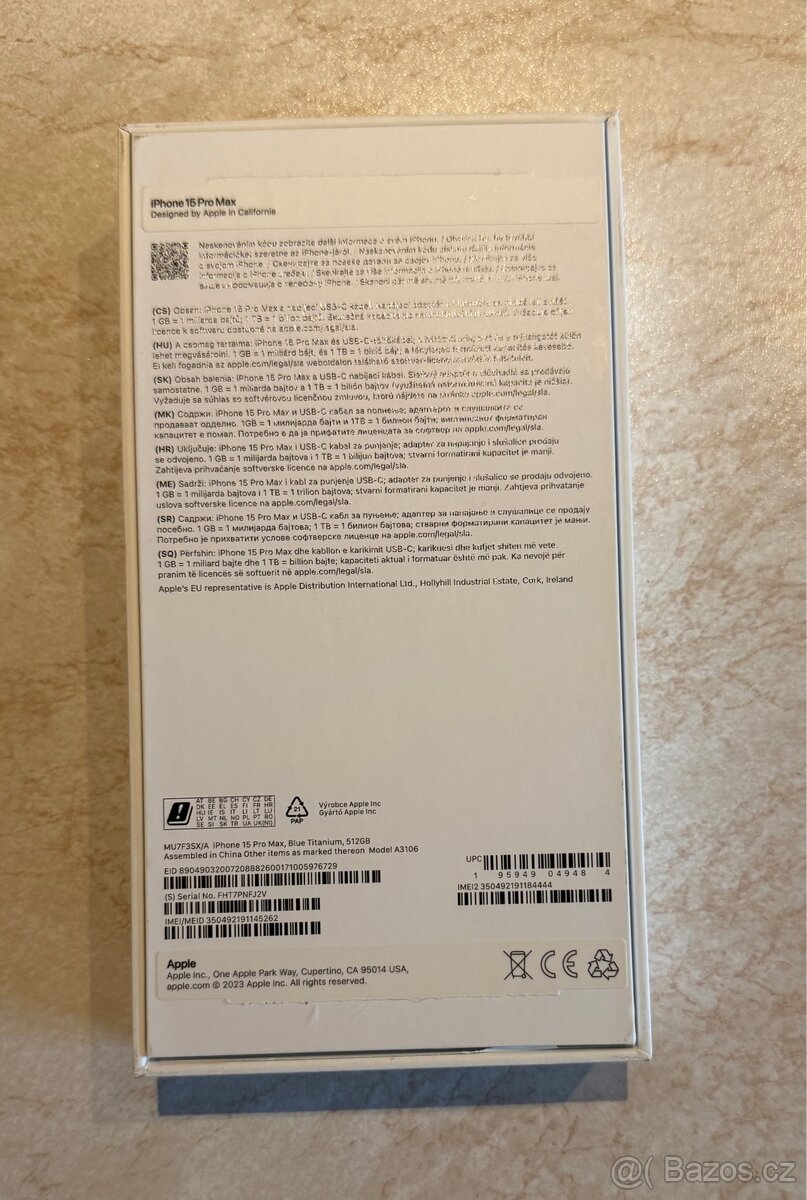Iphone 15 Pro Max 512GB modrý titan - 4