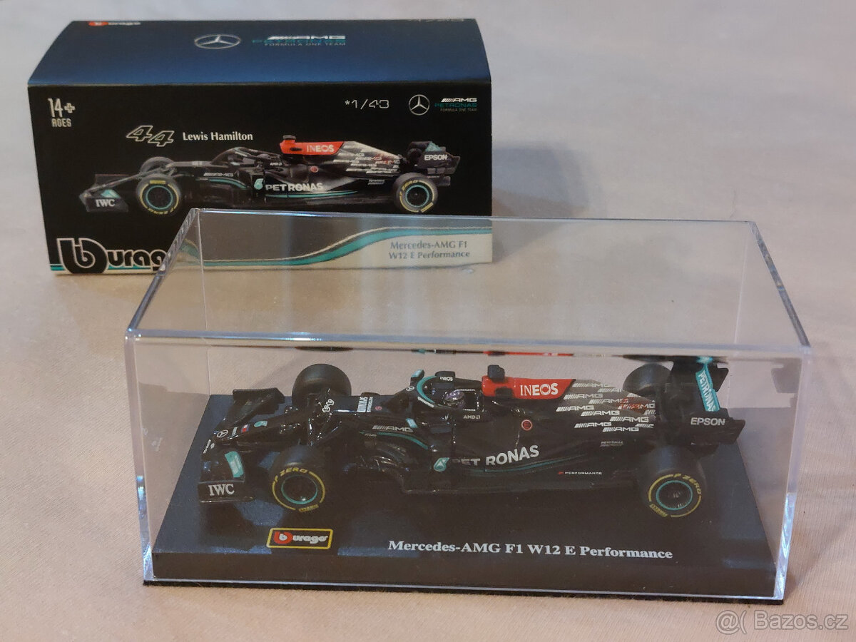 Lewis Hamilton Mercedes W12 F1 2021 Bburago 1:43 - 4