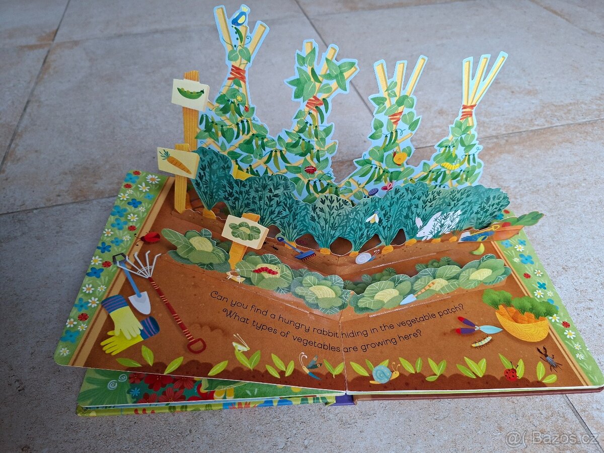 Dětská knížka Pop-Up Garden Usborne - 4
