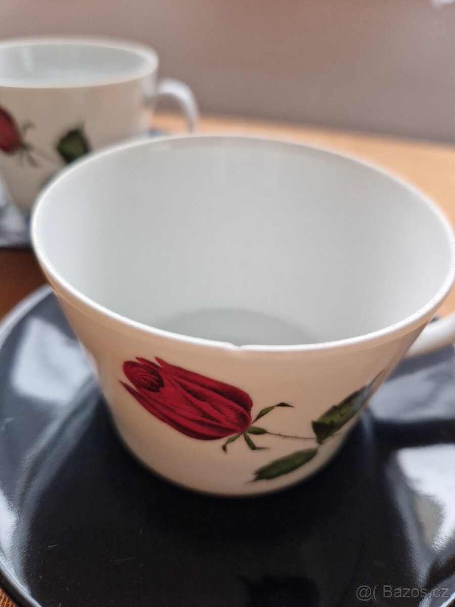 Set šálků s růží, 6 ks - 4