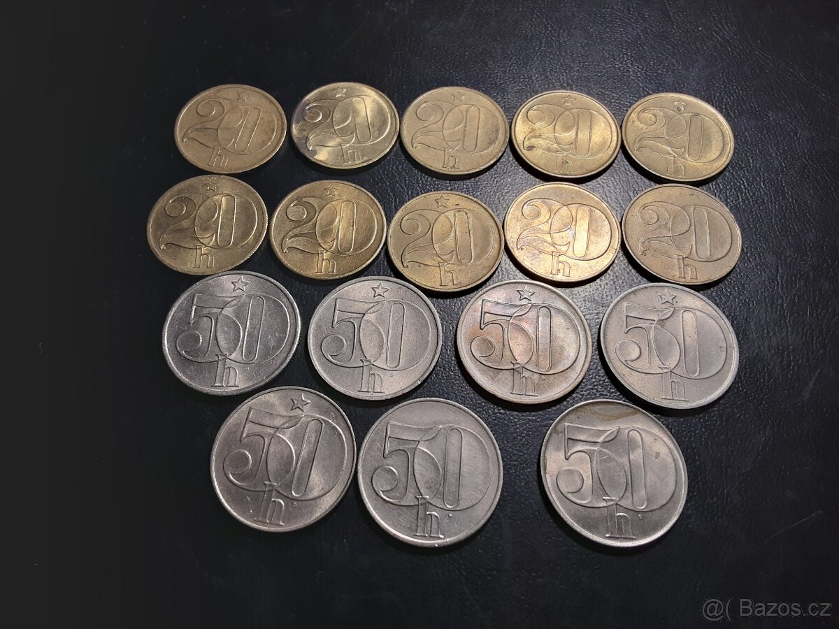 Mince Československo 80.léta +ČSFR-sbírka - 4