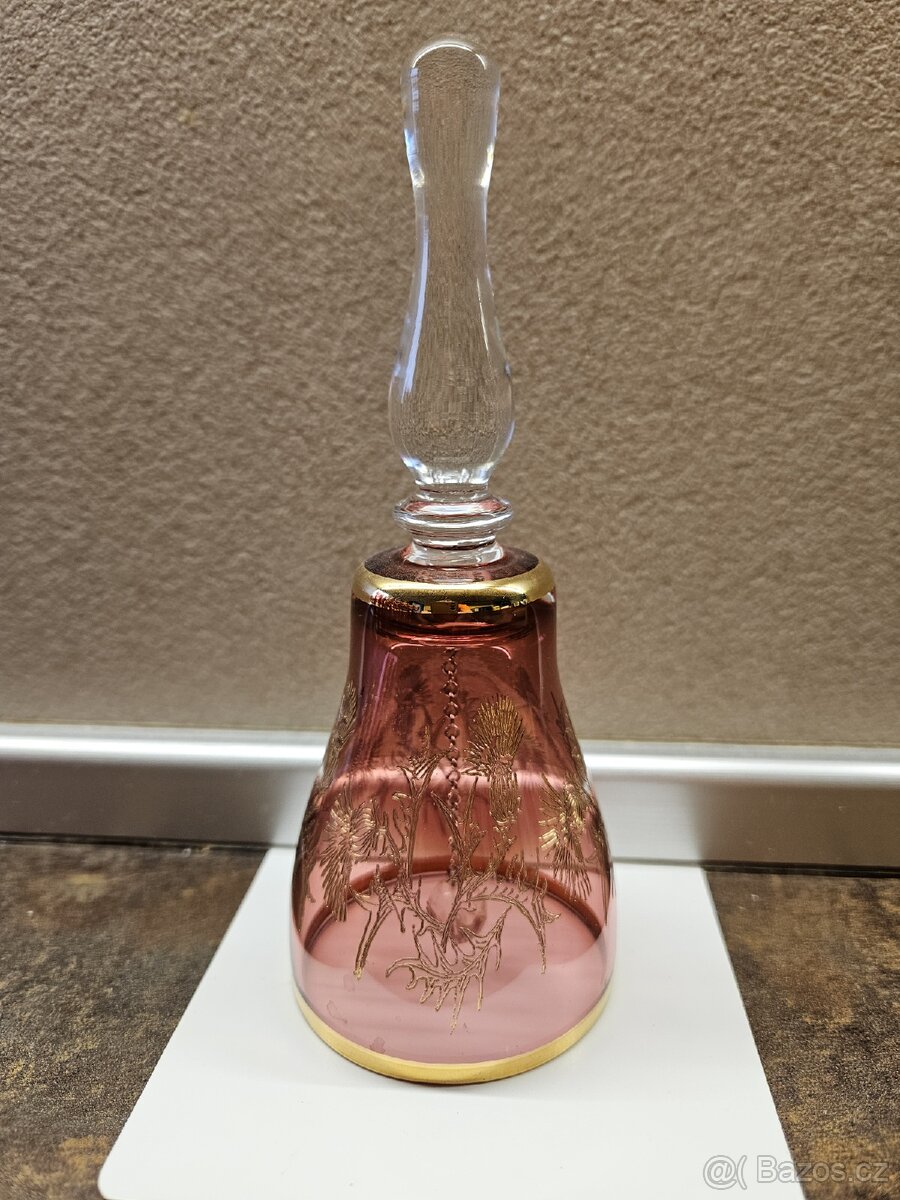 Skleněná souprava v růžové barvě - 4