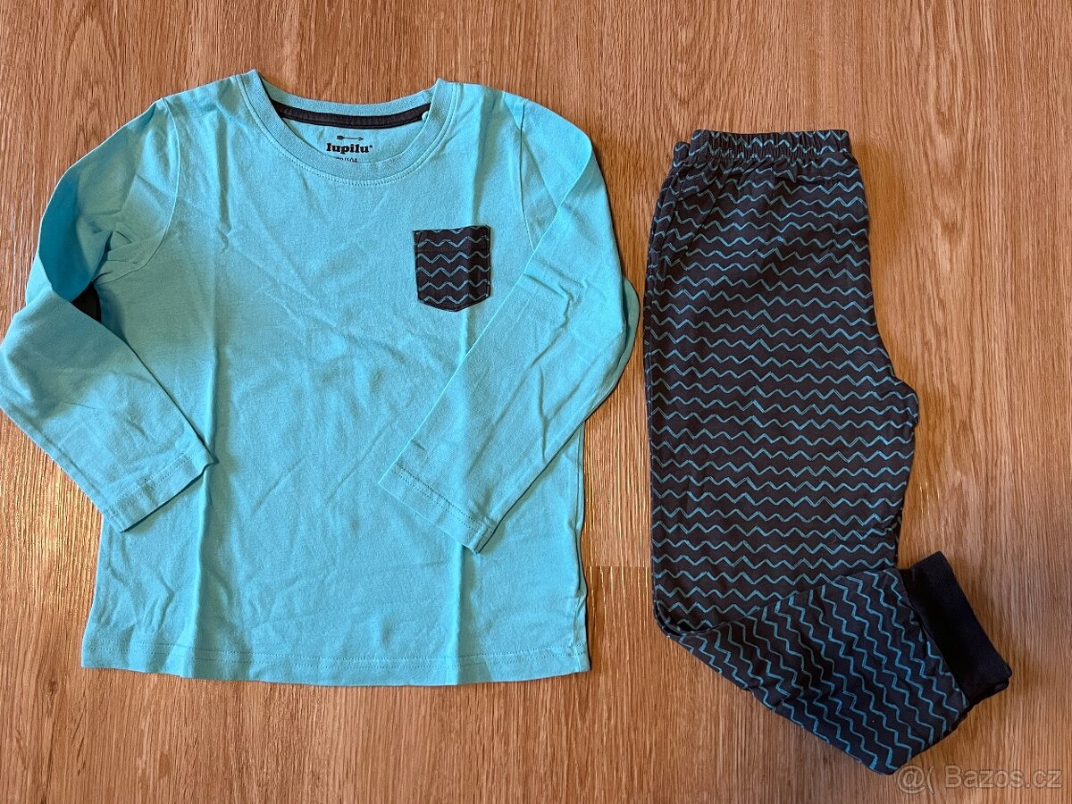 Chlapecký set -13+11ks - trika,roláky,pyžama,svetr-lupilu - 4
