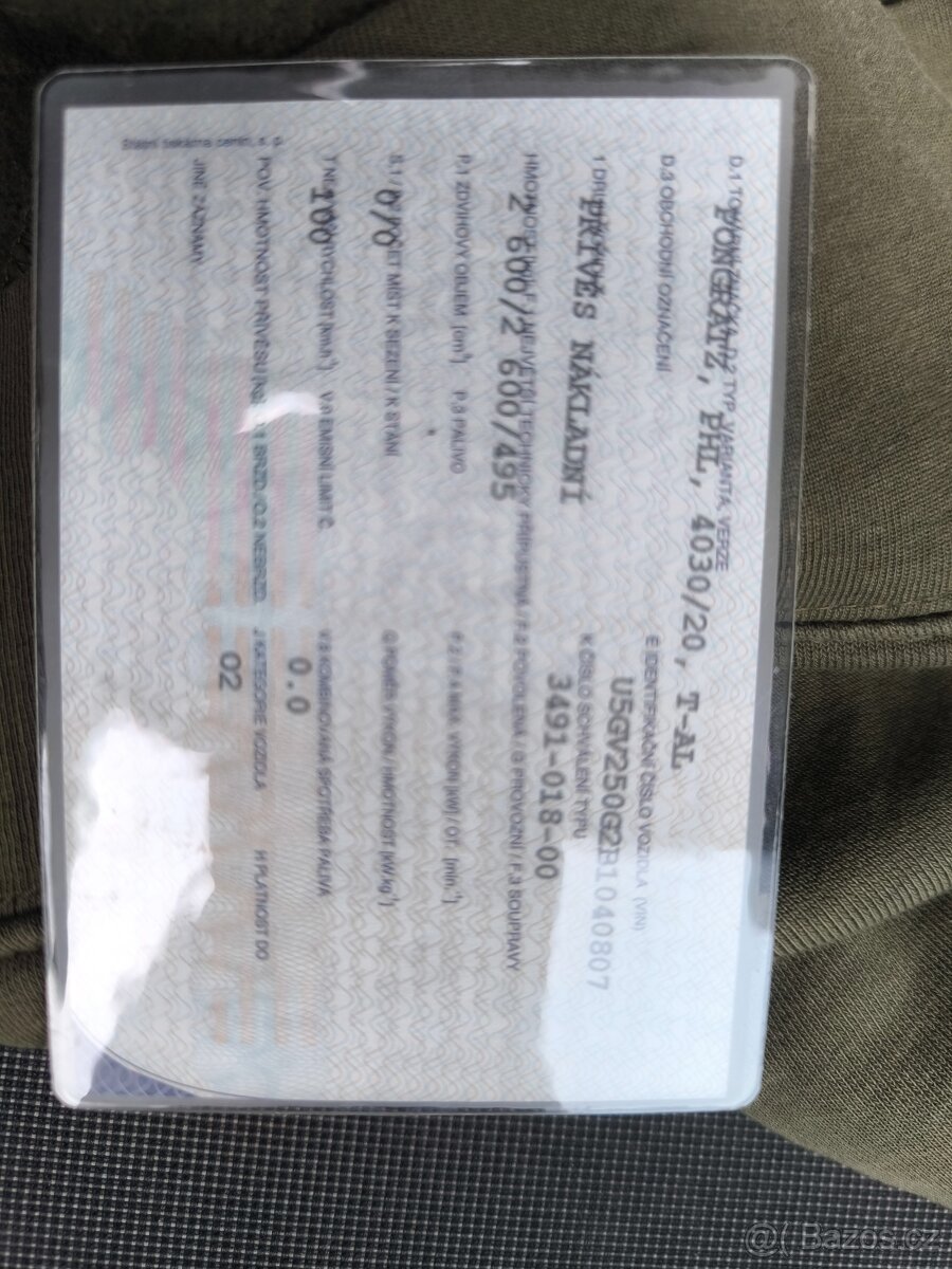 Pongratz dvounápravový brzděný vozik - 4