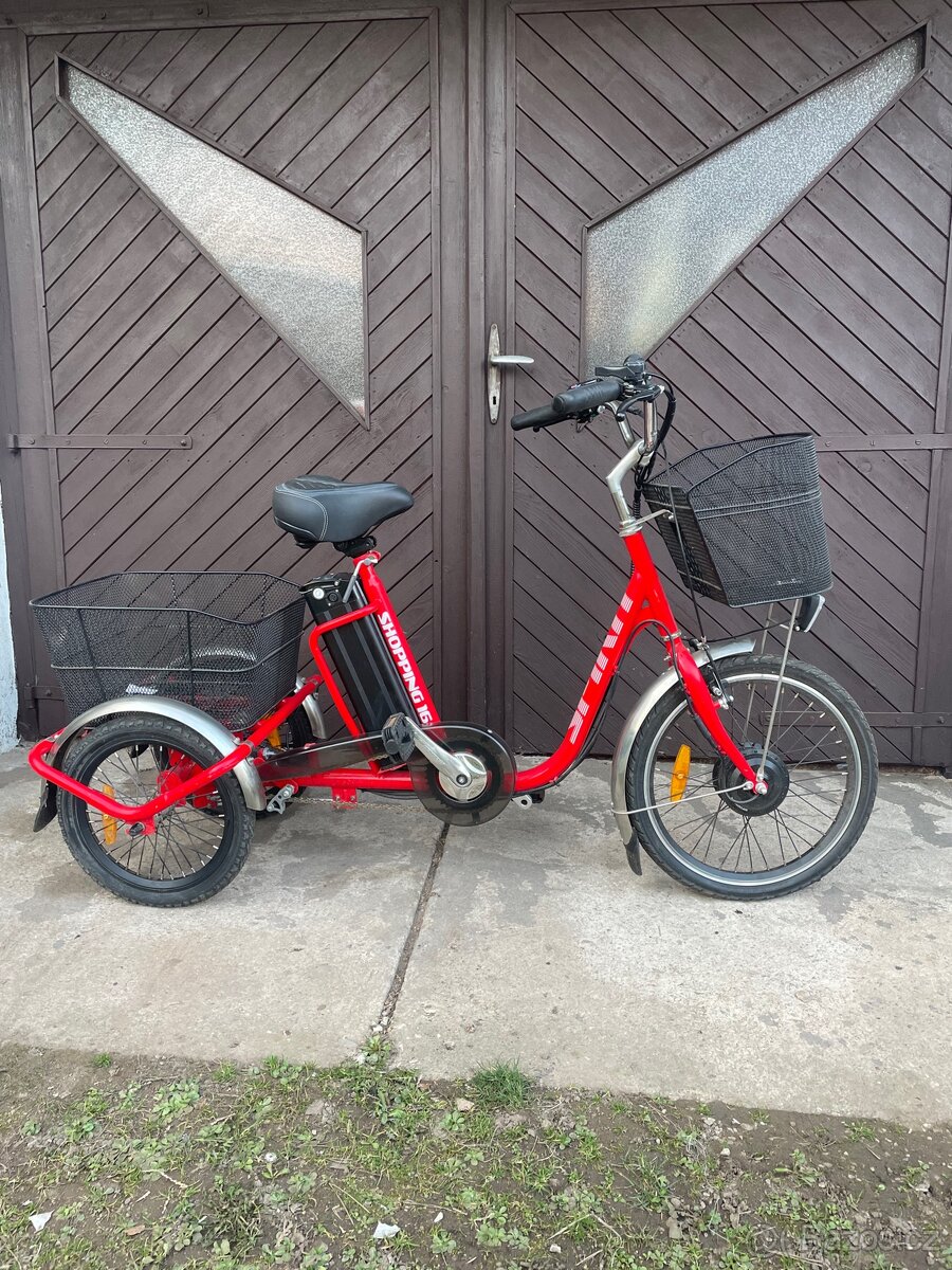 Elektrická tříkolka shopping 16 – téměř nová - 4