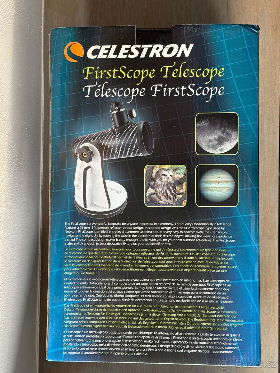 hvězdářský dalekohled Celestron Firstscope 76 - 4