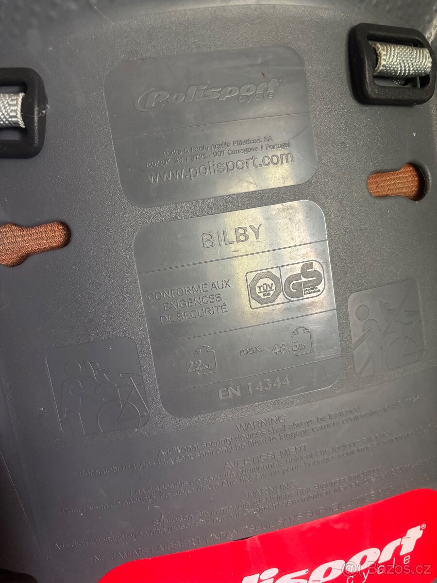 Dětská sedačka na kolo - 4