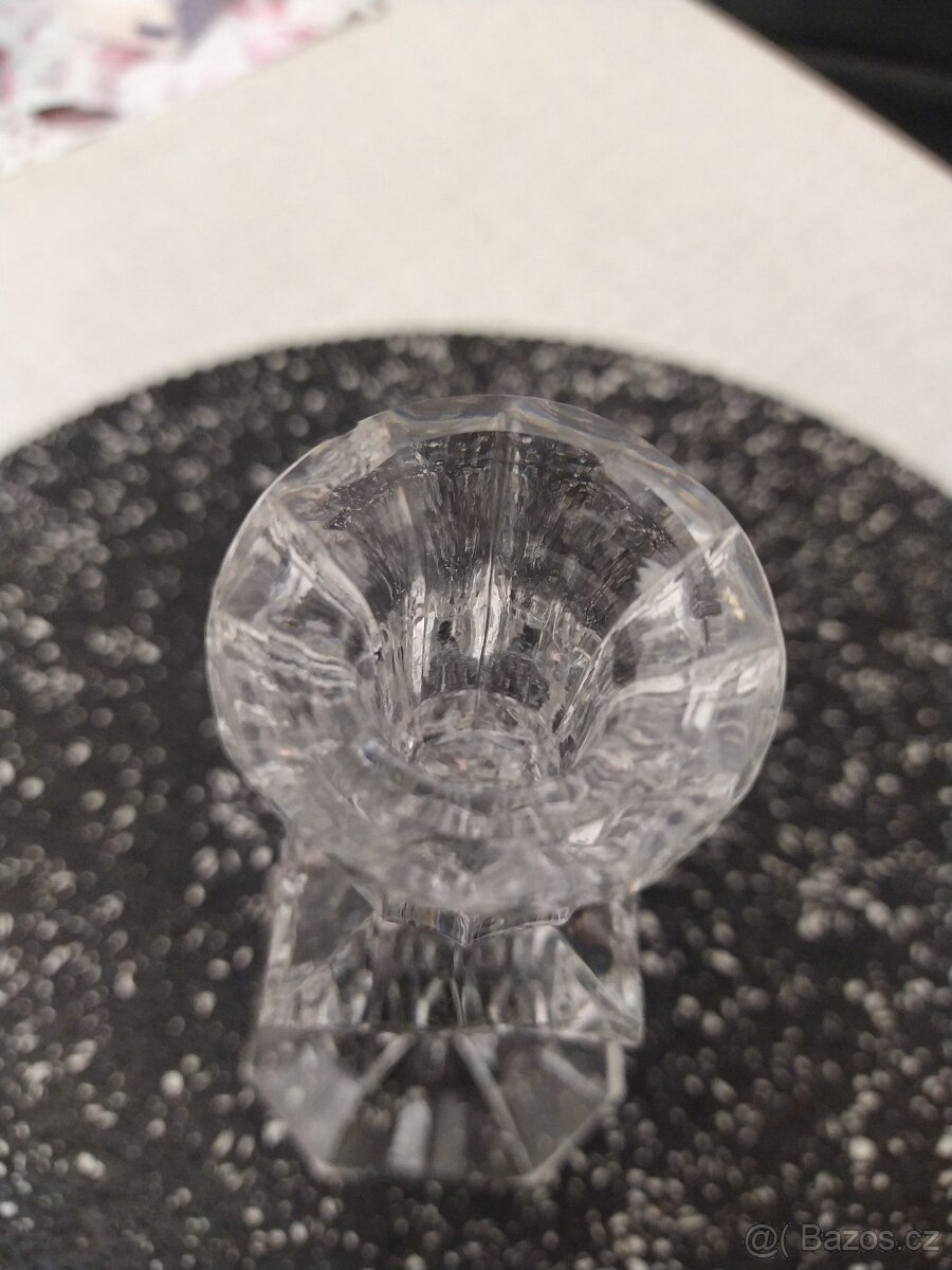 Křišťálový broušený svícen - 4