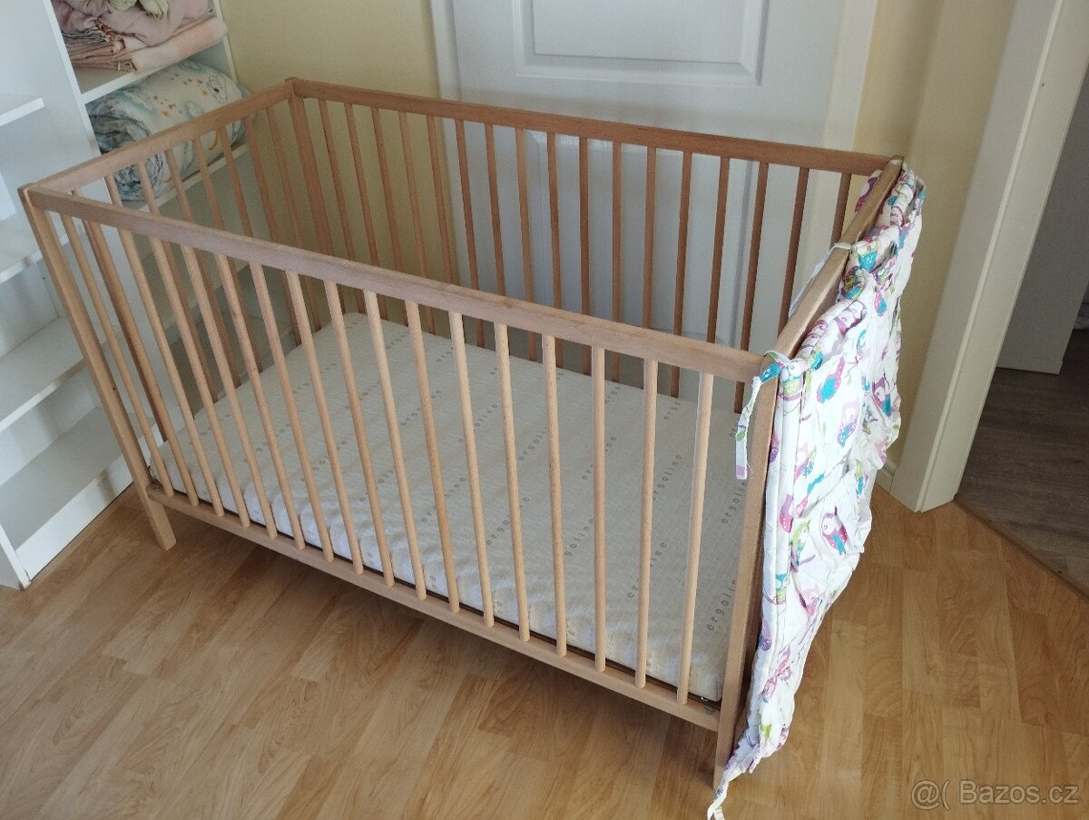 Postýlka 120x60 + veškeré příslušenství - 4