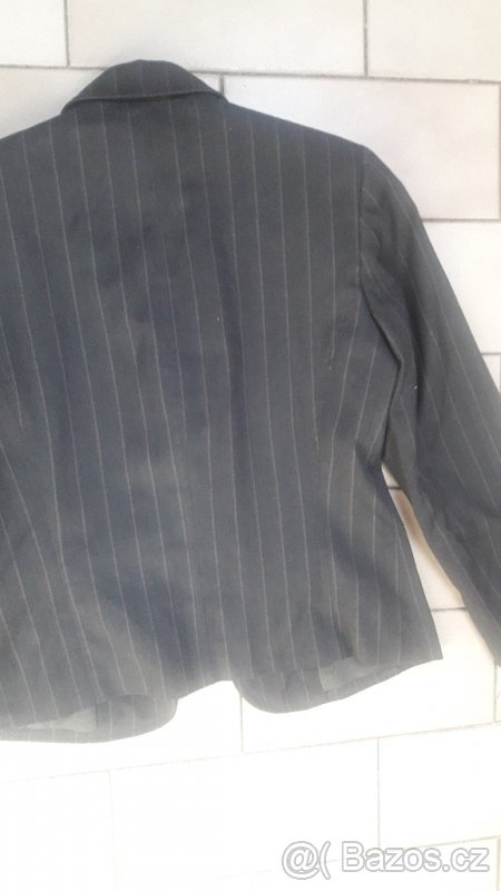 Dámské sáčko tmavé s proužkem - 4