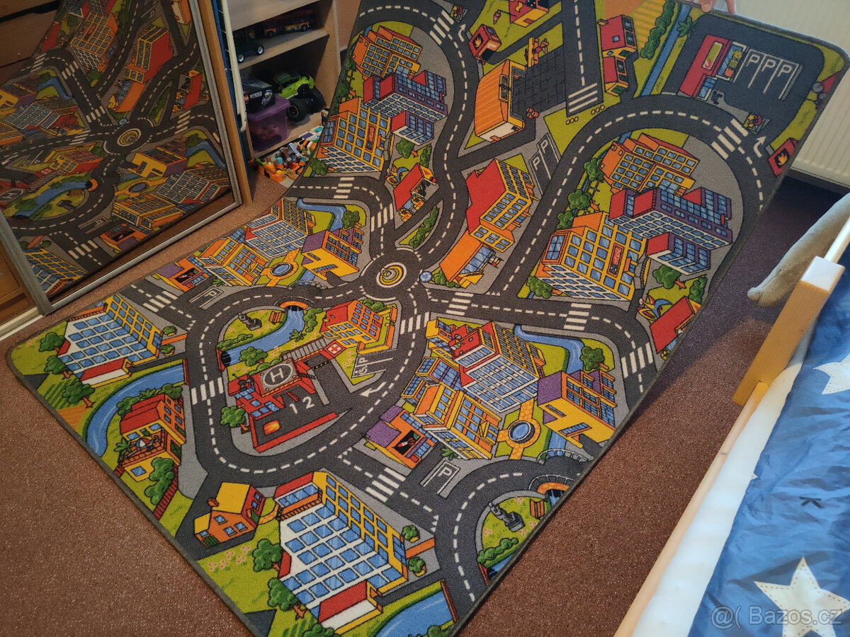 Dětský kusový koberec silnice - 4