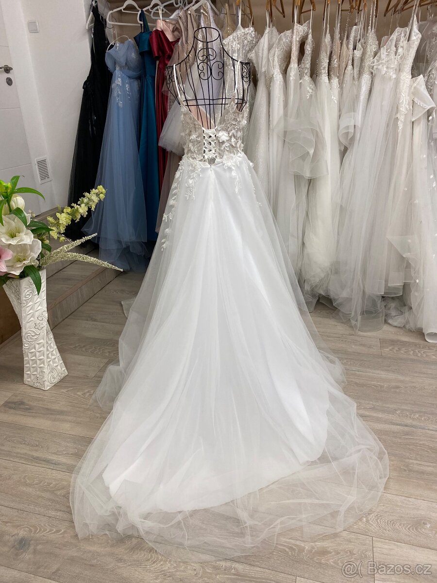 Svatební šaty vel.34-38 - 4