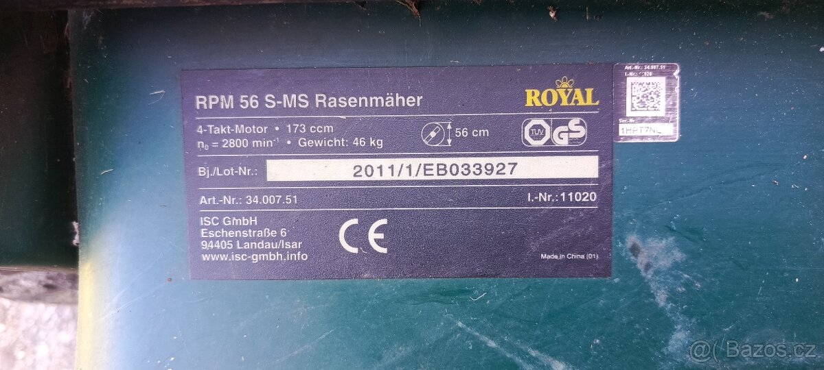 Sekačka Royal 56 S- MS - 4