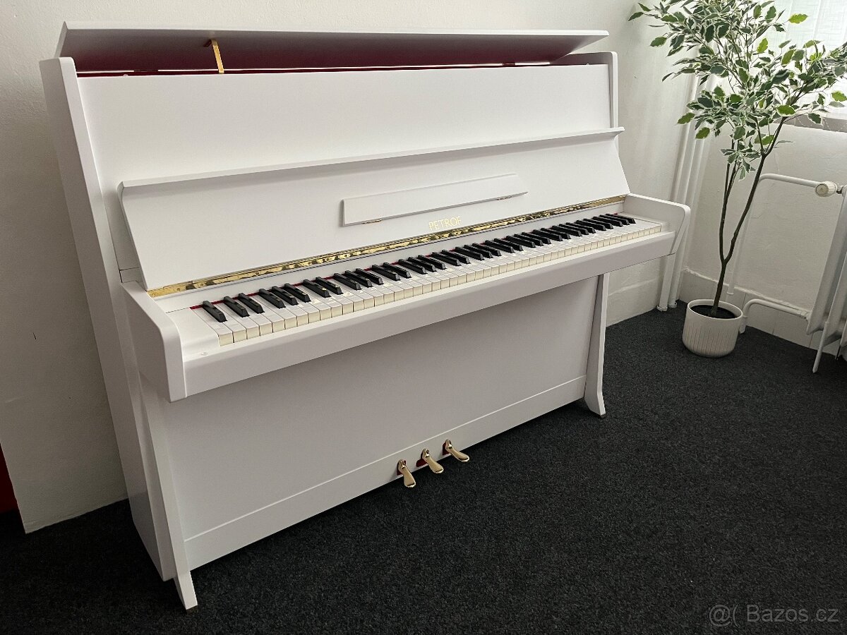 Bílý Petrof K 114 se zárukou a dopravou PRODÁNO - 4