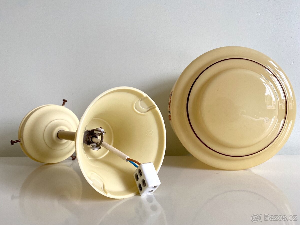 Závěsná bakelitová lampa stropnice, Německo - 4