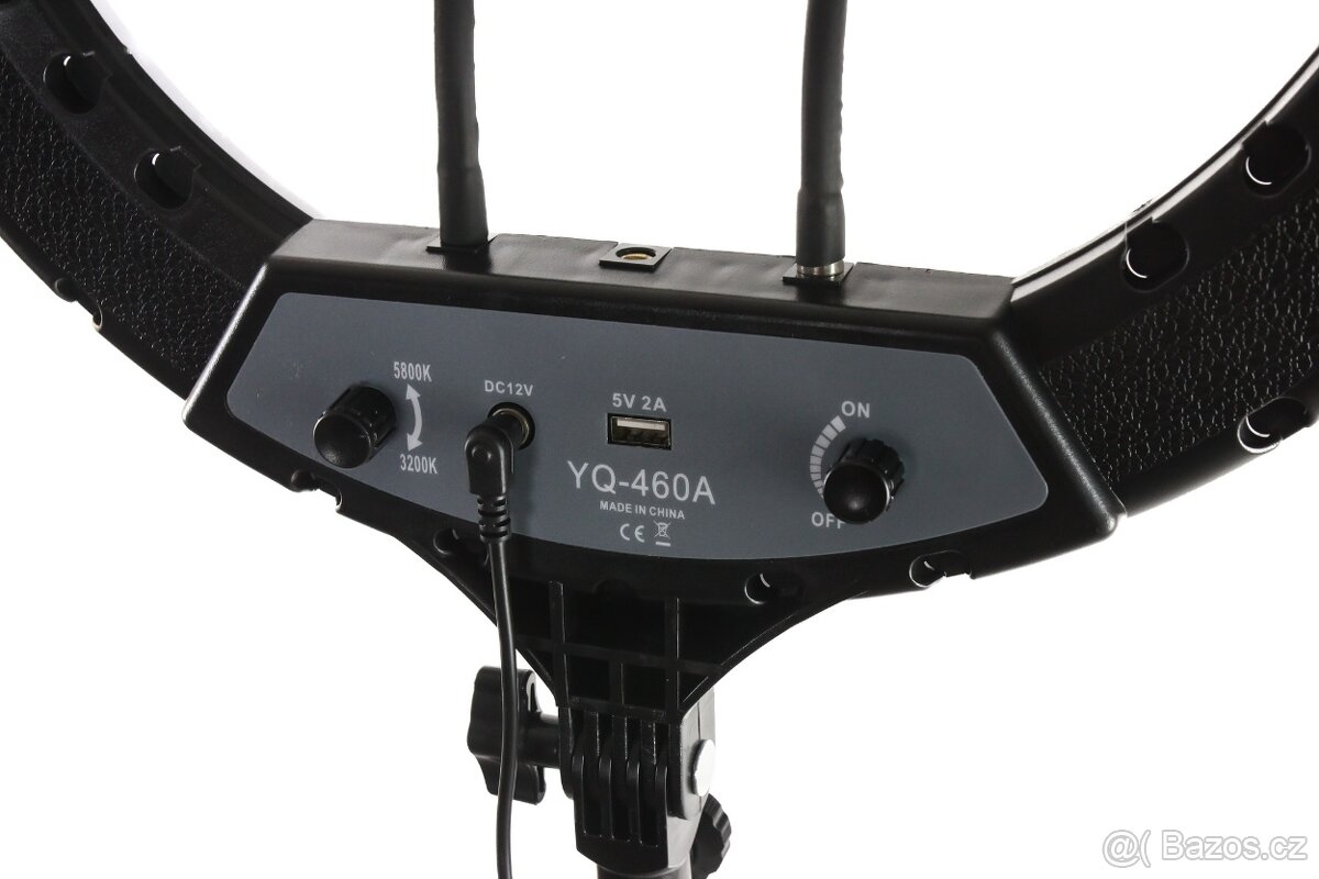 LED stmívatelné kruhové světlo 46cm + stativ - 4