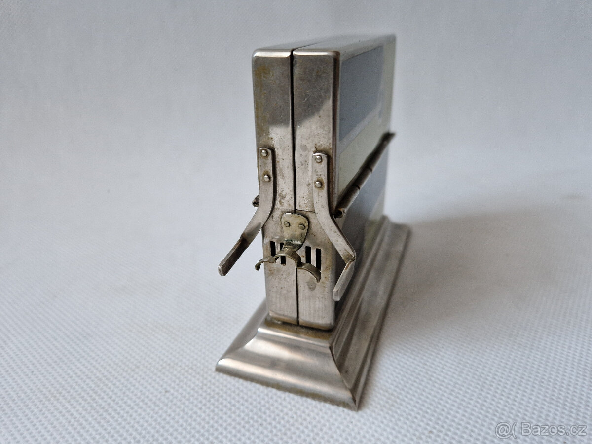 Starý dávkovač zásobník na cigarety geometrické Art Deco - 4
