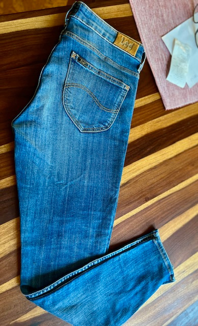 Nové 7/8 slim dámské džíny Lee vel. S - 4