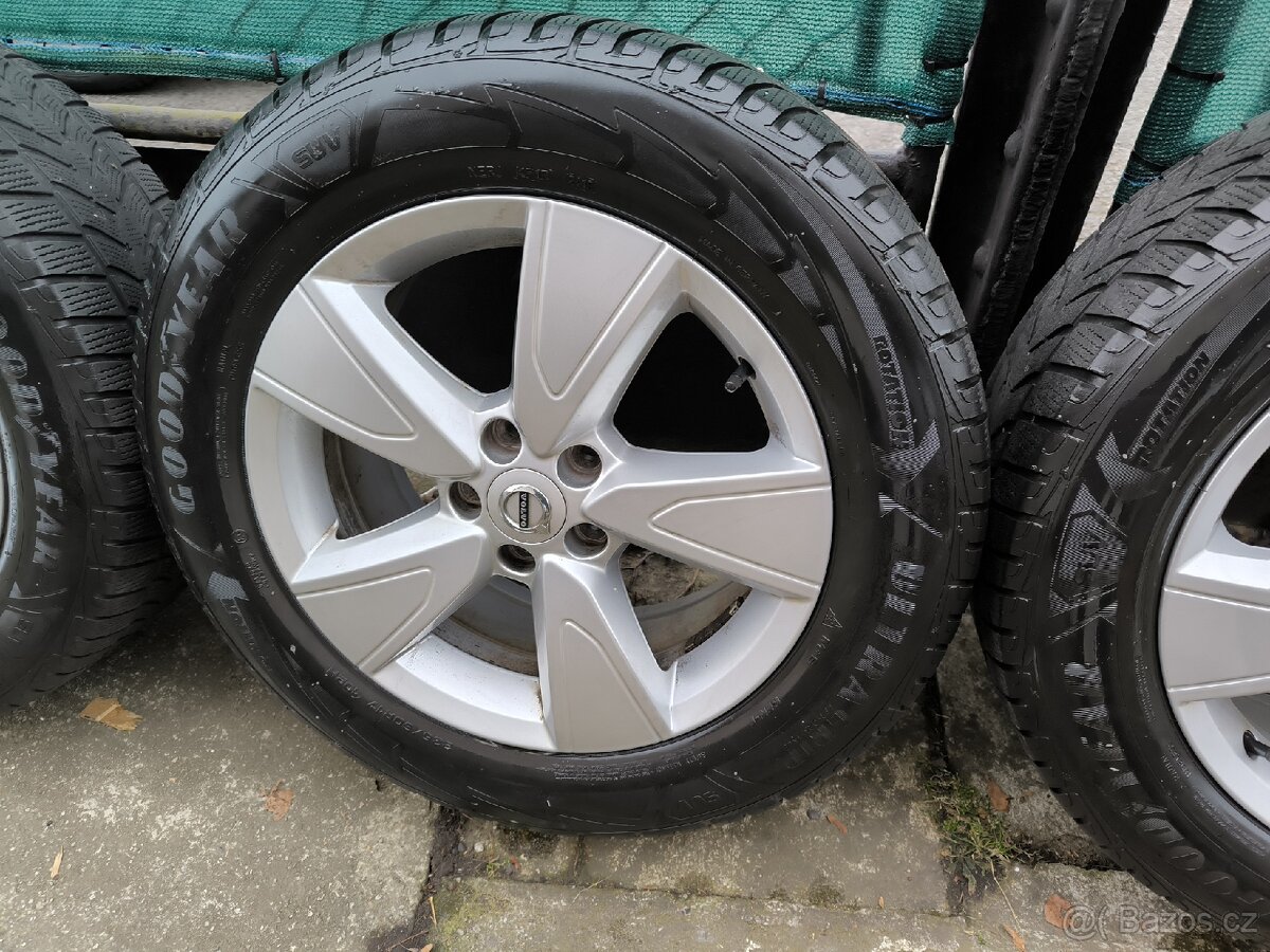 Alu kola Volvo XC40 5x108 r17 Originál,pneu zimní 235/60 - 4