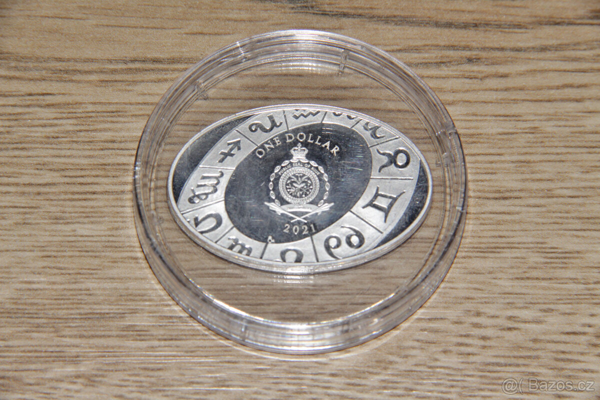 Stříbrná mince Znamení zvěrokruhu - Vodnář - 4
