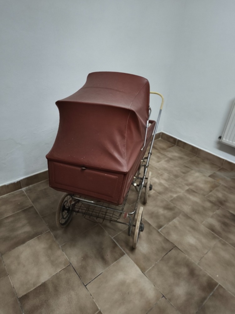 Retro kočárek Liberta hnědá - 4