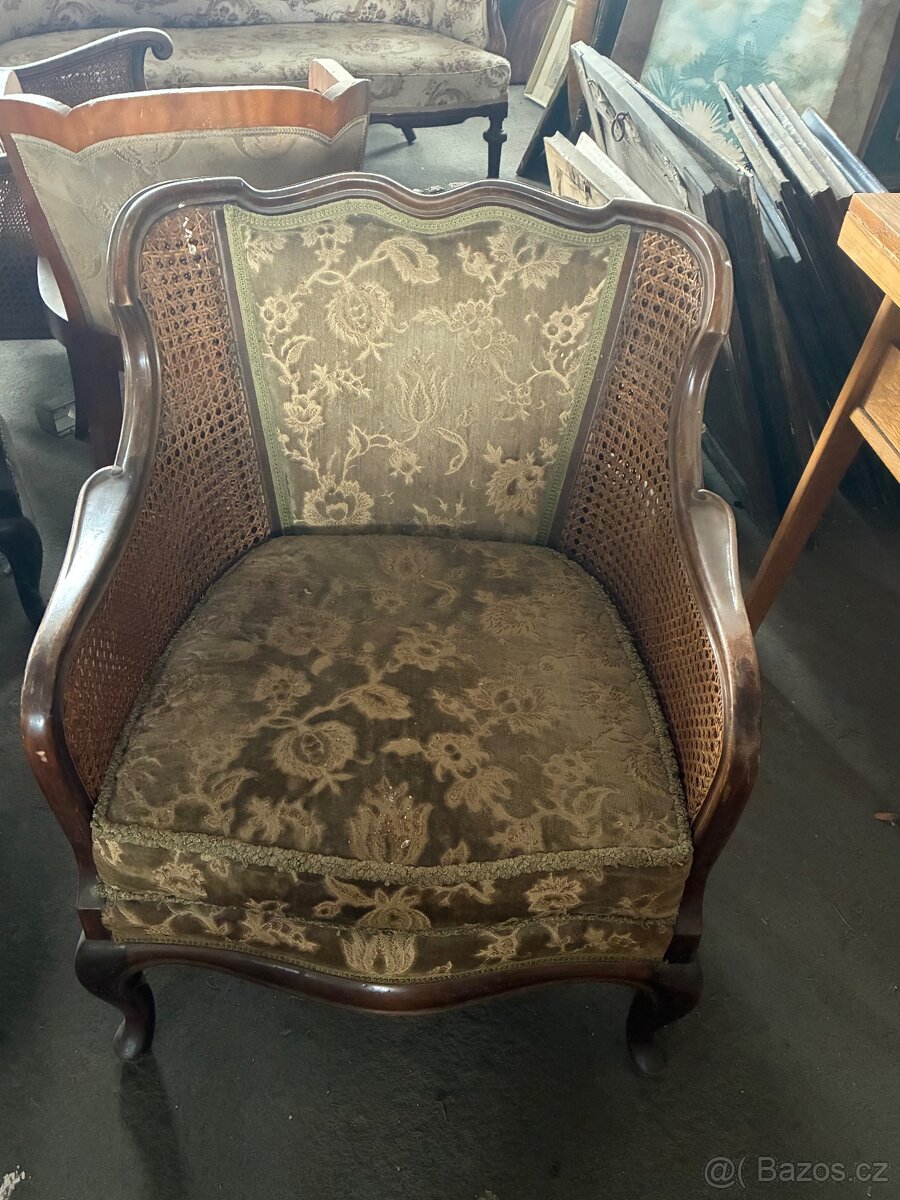 Thonet sedací souprava ratan - 4