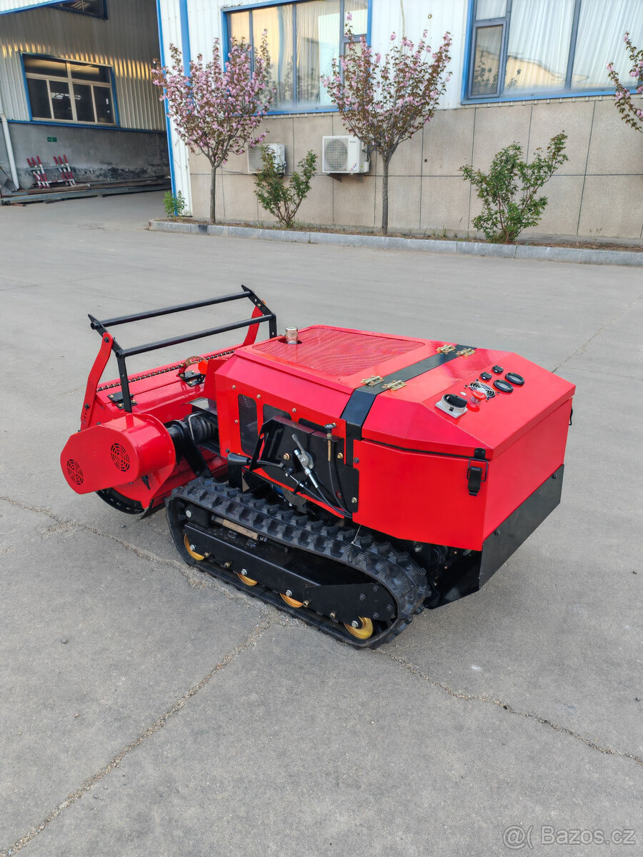 RC lesni fréza zaběr 80cm ,pásový podvozek diesel - 4