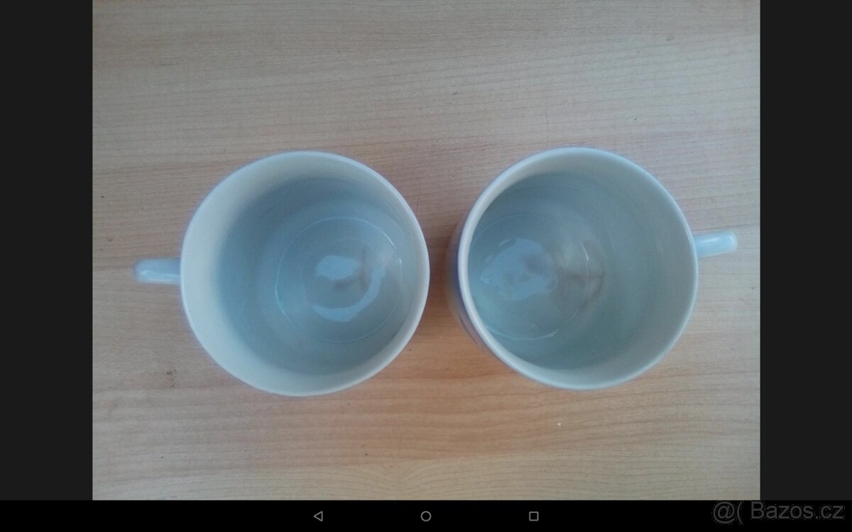 Starožitné hrnky modré třešně - 4