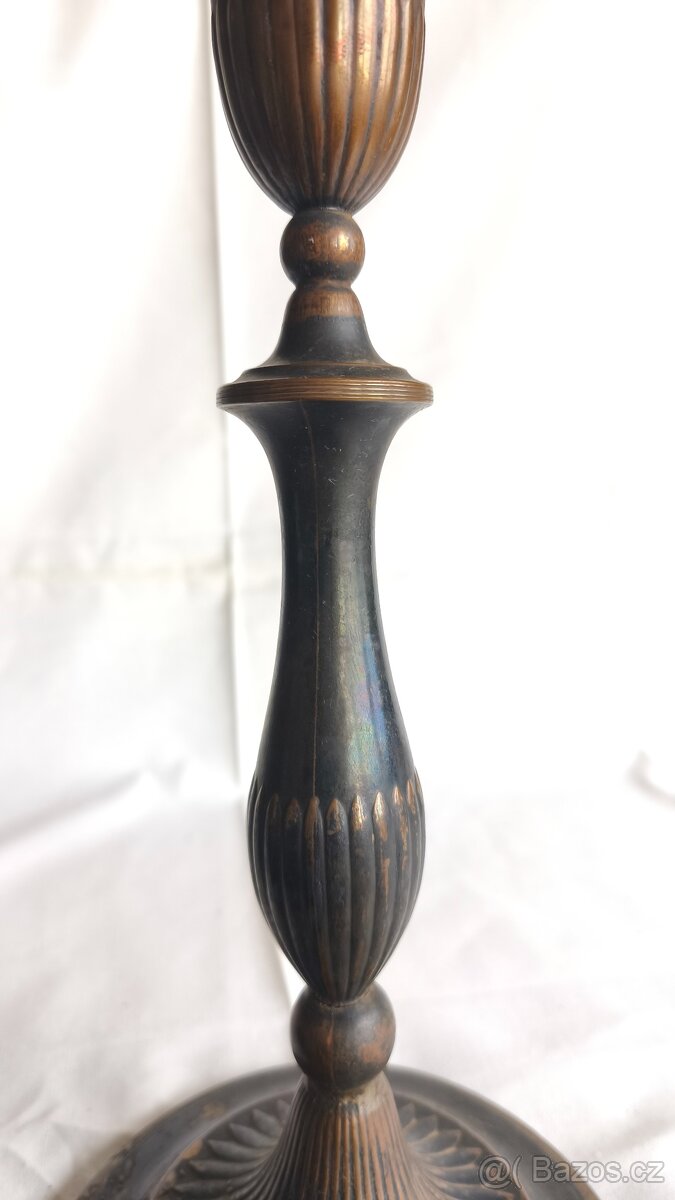 dva starožitné svícny - 4