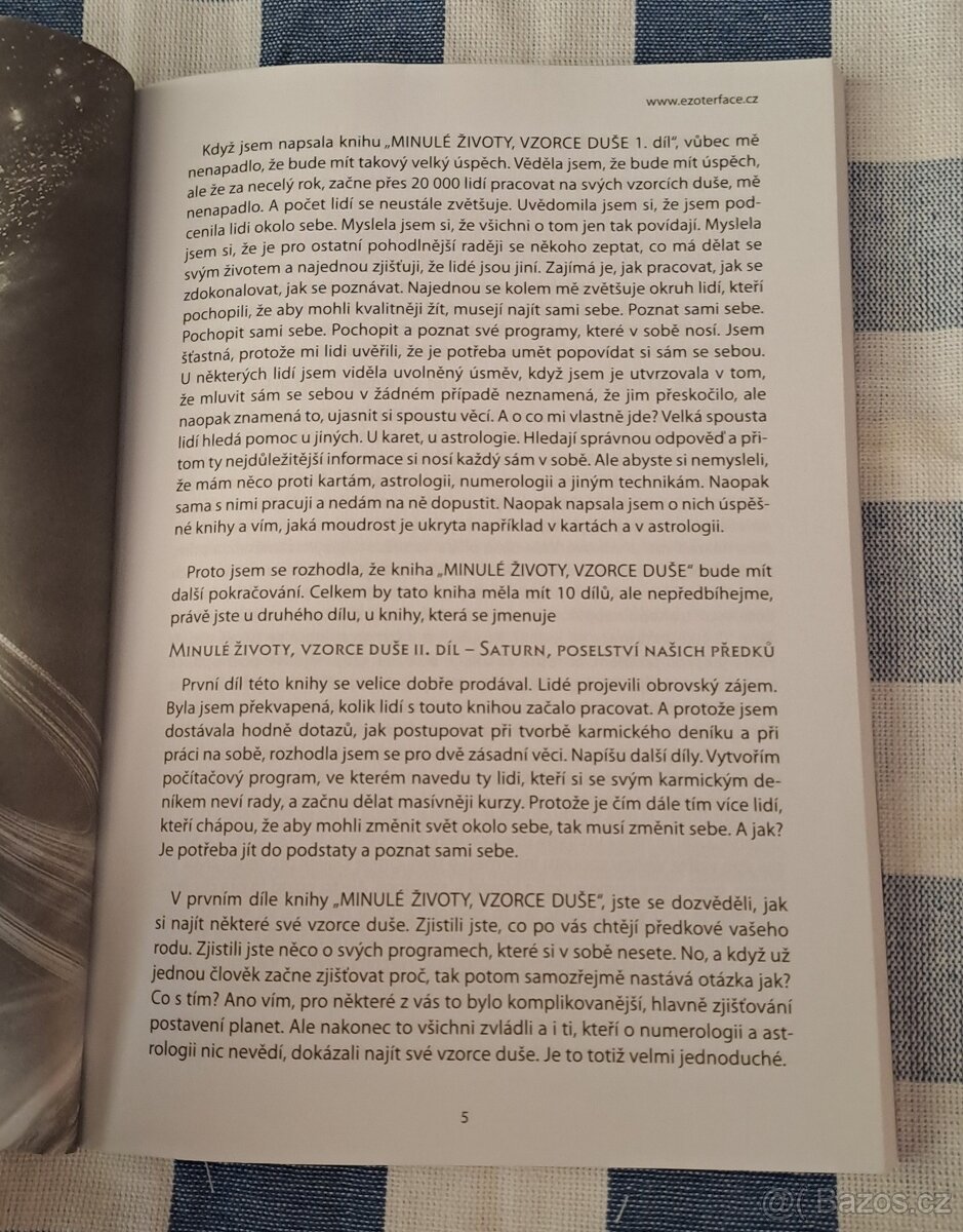 Kniha Minulé životy vzorce duše II. Saturn, poselství našich - 4