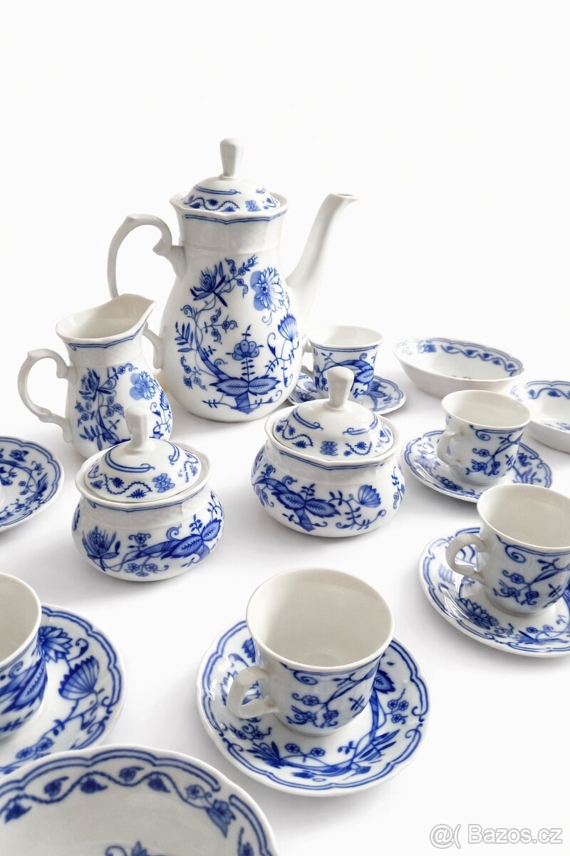 Kávový servis, starožitný Cibulák-Thun - 4