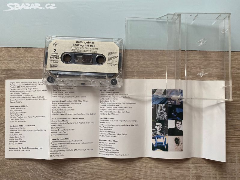 Audio kazeta Peter Gabriel - Shaking the tree - 4