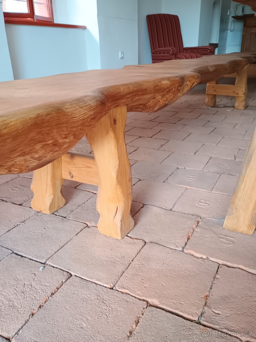 Stůl a lavice z masivu - 4