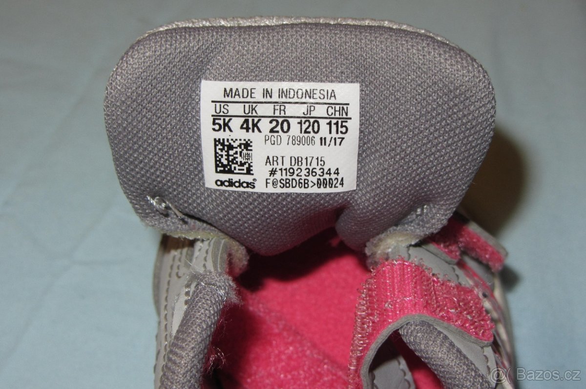 Dětské botasky VS SWITCH 2 - šedá/růžová - ADIDAS - 4