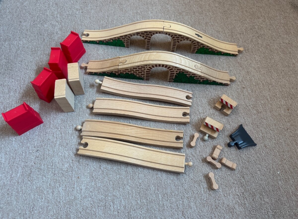 Sety dřevěné - vláčkodráhy/koleje mašinky - 4