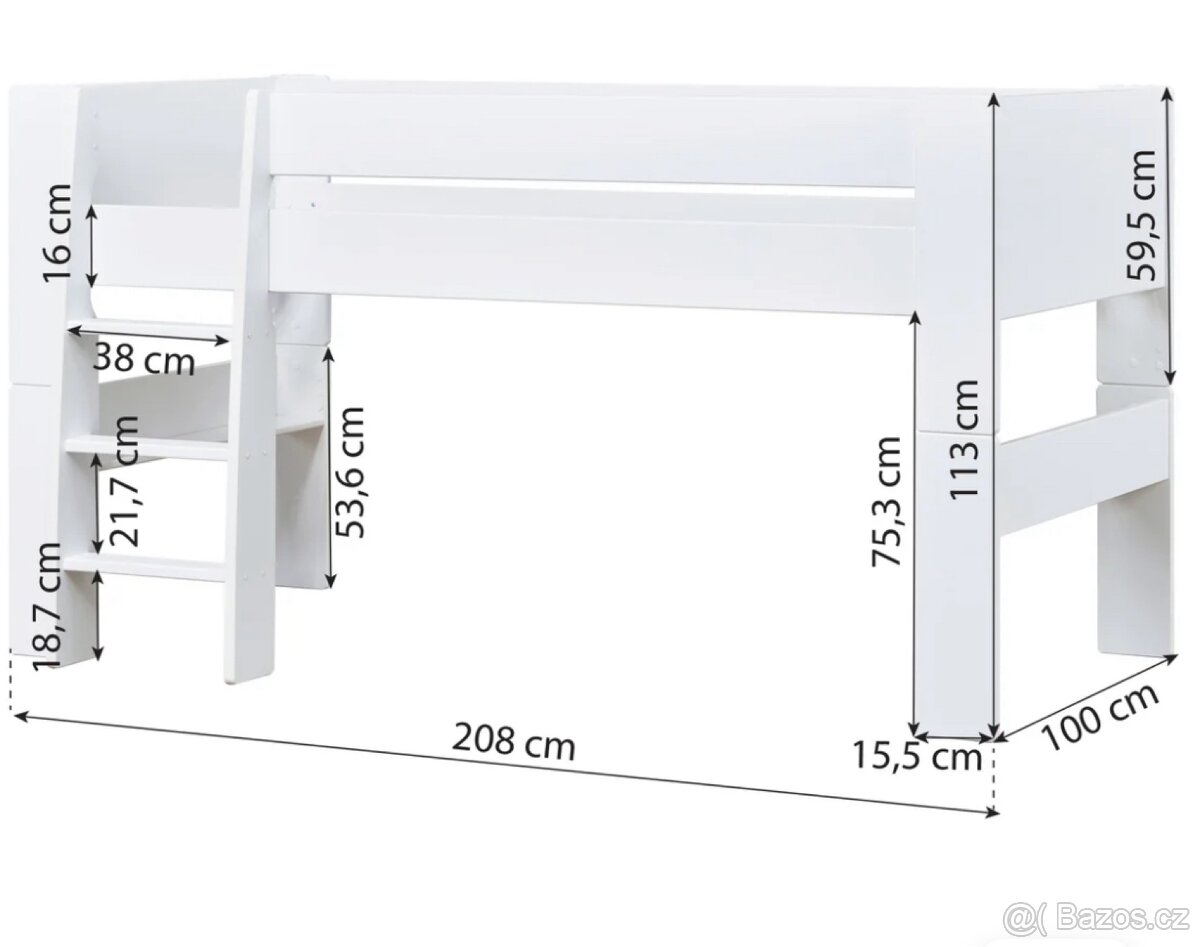 Postel patrová , vyvýšená - 4