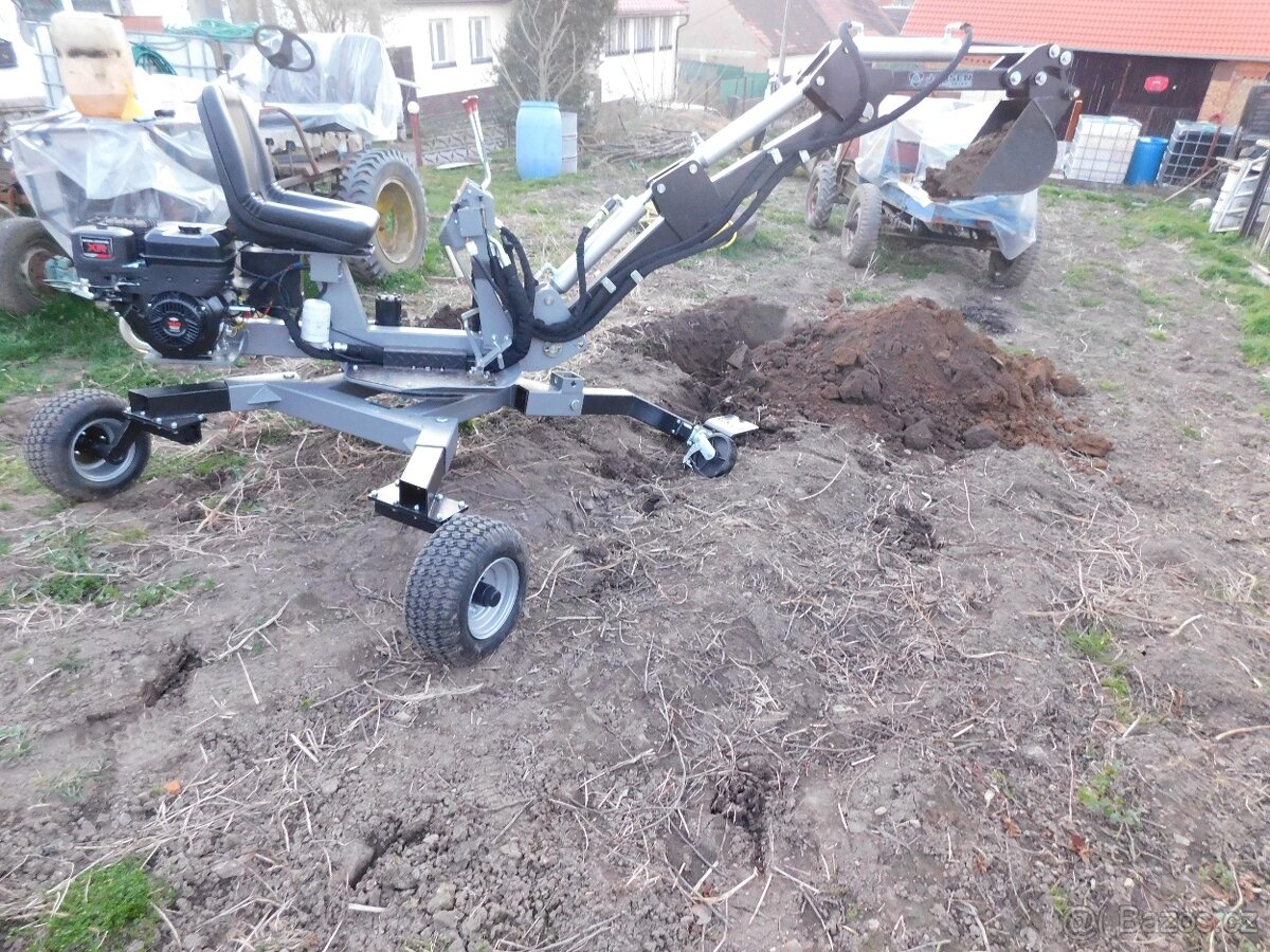 Minibagr Jansen MB-360° benzínový kráčející bagr - 4